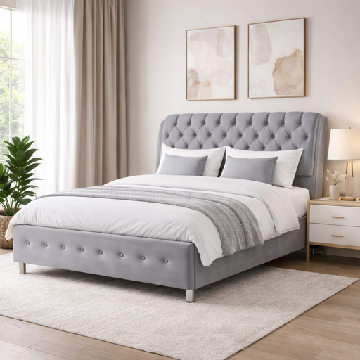 Кровать Marinella СТМ (Эвита пепельный)