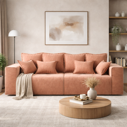 Диван Модель 035, TERRA (оранжевый)