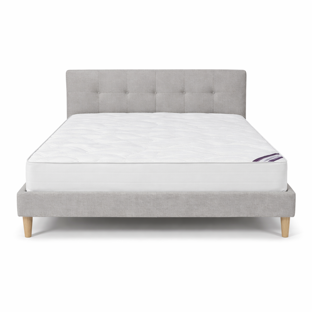 Матрас ортопедический "НАДЁЖНЫЙ ЛЮКС PRO GRAY" (средне-жесткий/жесткий)