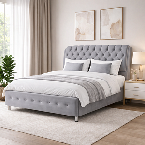 Кровать Marinella СТМ (Эвита пепельный)