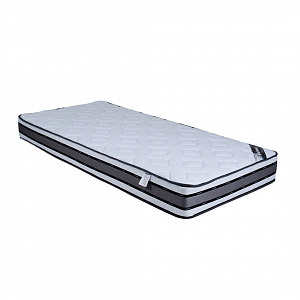 Матрас ортопедический "НАДЁЖНЫЙ ЛЮКС" (сталь, средне-жесткий/средне-жесткий)  90*200 см